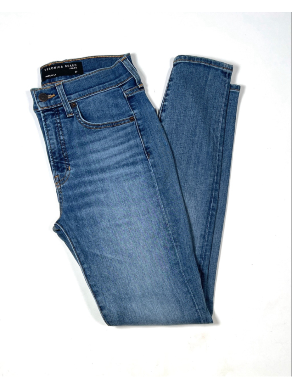 Veronica Beard Womans Jeans Debbie High Rise Skinny Jeans Blue Size 27